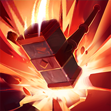 Marteau de flamme géante